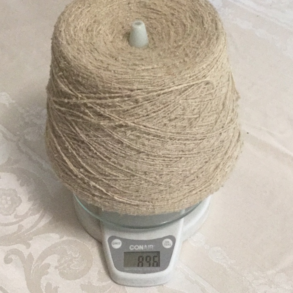 Tussah, Wild Silk, Natural Color, Large Cone